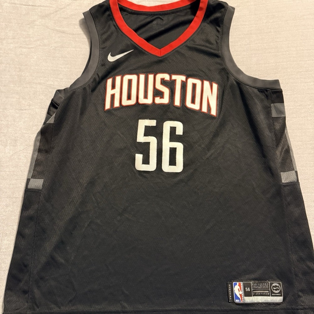 OOAK Nike Houston Rockets Derrick Rose 56 Swingman Jersey Black Size 56 XXL NBA